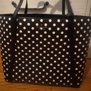 Kate spade polka dot tote bag